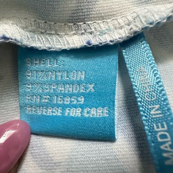 J Mclaughlin Skort Size XS Blue Geometric Mini Skirt Golf Tennis Pockets Preppy - Picture 5 of 9